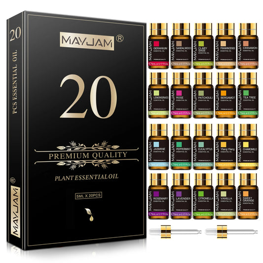 MAYJAM Premium Aromatherapy Oil Collection (20 Pack)