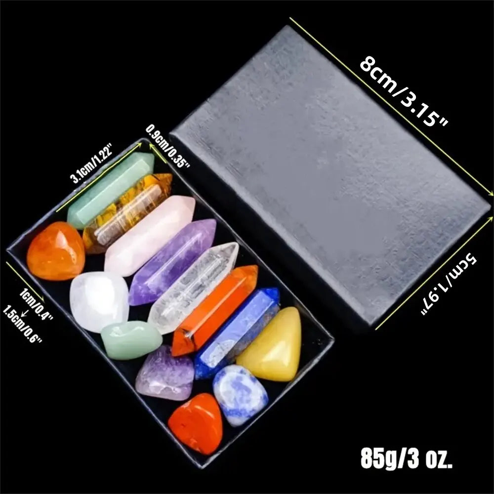 Zen Energy Crystal Healing Set – 14-Piece Chakra Collection