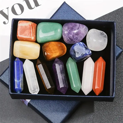 Zen Energy Crystal Healing Set – 14-Piece Chakra Collection